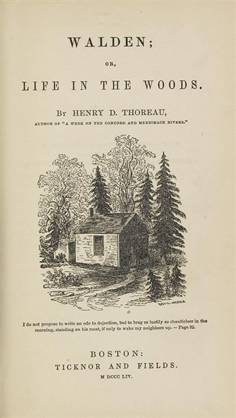 THOREAU, HENRY DAVID. Walden; or, Life in the Woods.